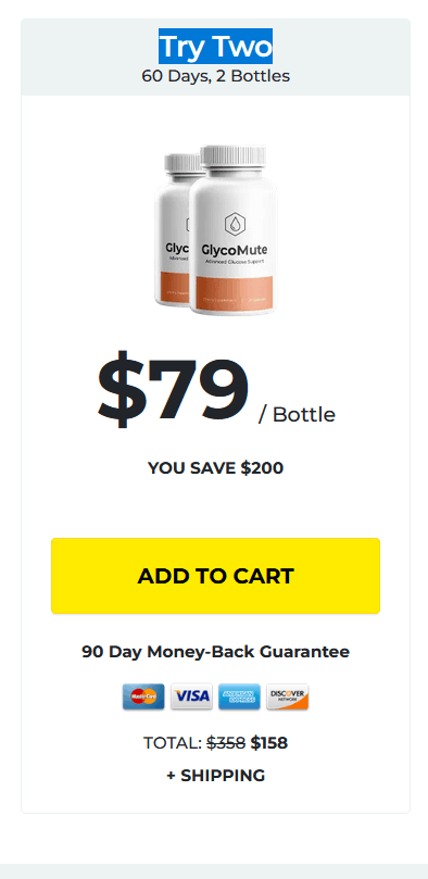 GlycoMute-now 2 bottle checkout- (Sixty Days Supply)- image